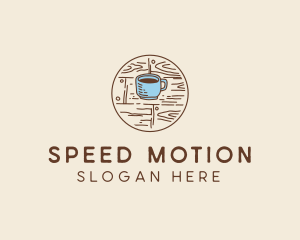 Coffee Cup Sketch logo design