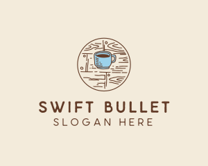 Coffee Cup Sketch logo design