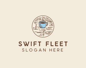 Coffee Cup Sketch logo design