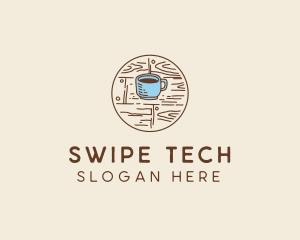 Coffee Cup Sketch logo design