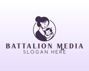 Mom Child Adoption logo design