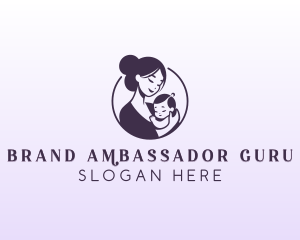 Mom Child Adoption logo design