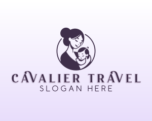 Mom Child Adoption logo design