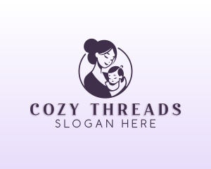 Mom Child Adoption logo design