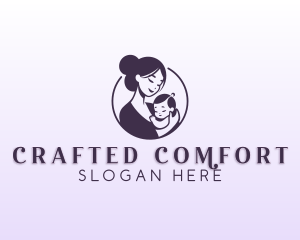 Mom Child Adoption logo design