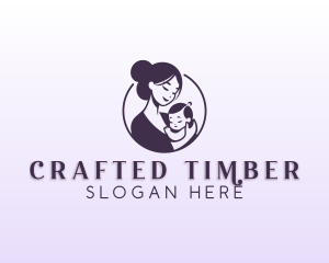 Mom Child Adoption logo design