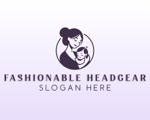 Mom Child Adoption logo design