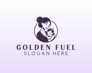 Mom Child Adoption logo design