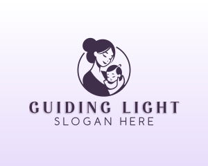 Mom Child Adoption logo design