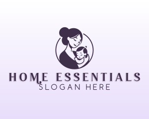 Mom Child Adoption logo design