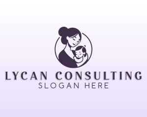 Mom Child Adoption logo design