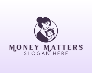 Mom Child Adoption logo design