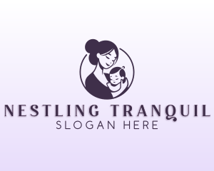 Mom Child Adoption logo design