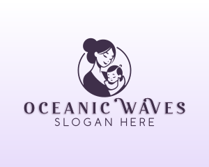 Mom Child Adoption logo design