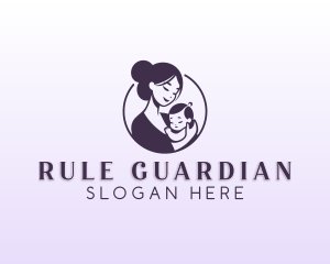 Mom Child Adoption logo design