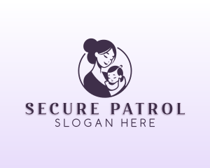 Mom Child Adoption logo design