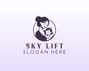 Mom Child Adoption logo design