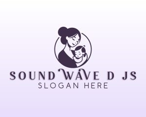 Mom Child Adoption logo design