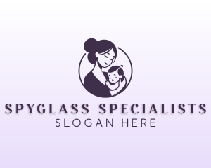 Mom Child Adoption logo design