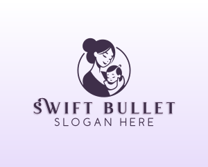 Mom Child Adoption logo design