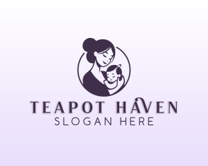 Mom Child Adoption logo design