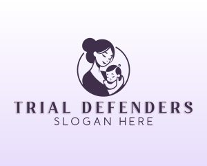 Mom Child Adoption logo design