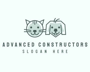 Cat Dog Pet Care logo design