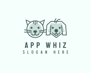 Cat Dog Pet Care logo design