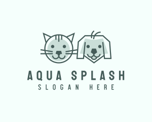 Cat Dog Pet Care logo design