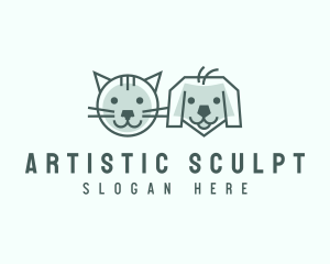 Cat Dog Pet Care logo design