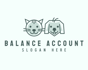 Cat Dog Pet Care logo design