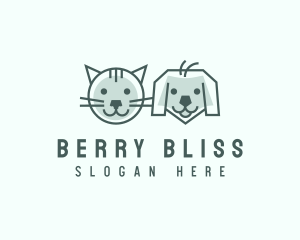 Cat Dog Pet Care logo design