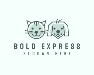 Cat Dog Pet Care logo design