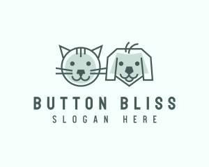 Cat Dog Pet Care logo design