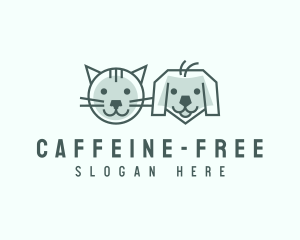 Cat Dog Pet Care logo design