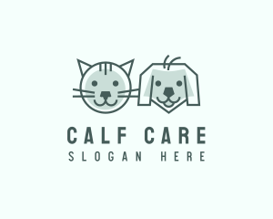 Cat Dog Pet Care logo design