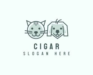 Cat Dog Pet Care logo design