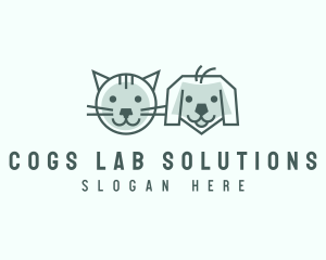 Cat Dog Pet Care logo design