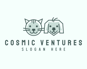 Cat Dog Pet Care logo design