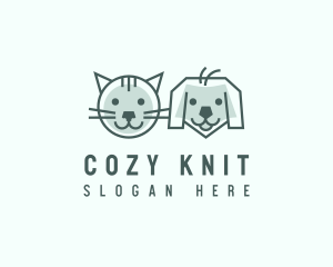 Cat Dog Pet Care logo design