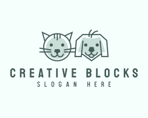 Cat Dog Pet Care logo design