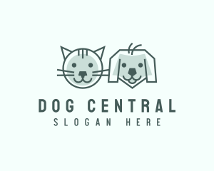 Cat Dog Pet Care logo design