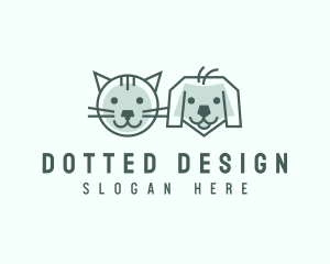 Cat Dog Pet Care logo design