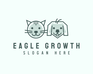 Cat Dog Pet Care logo design