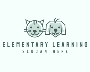 Cat Dog Pet Care logo design