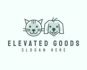 Cat Dog Pet Care logo design