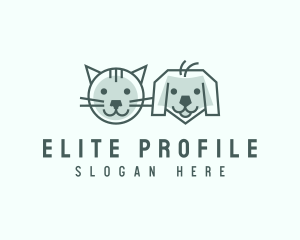 Cat Dog Pet Care logo design