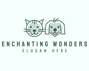 Cat Dog Pet Care logo design