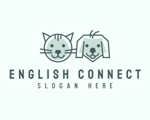 Cat Dog Pet Care logo design