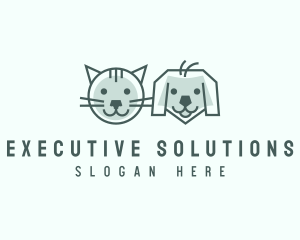 Cat Dog Pet Care logo design